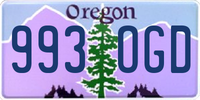 OR license plate 993OGD