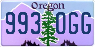 OR license plate 993OGG