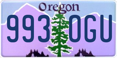 OR license plate 993OGU