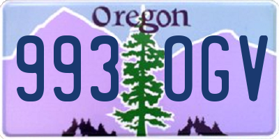 OR license plate 993OGV