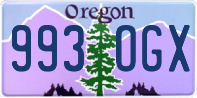 OR license plate 993OGX