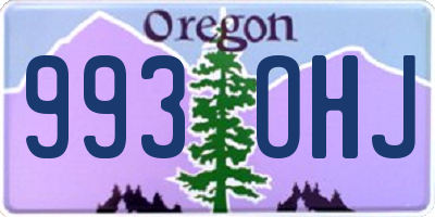 OR license plate 993OHJ