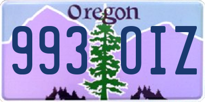 OR license plate 993OIZ