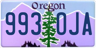 OR license plate 993OJA