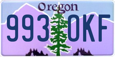 OR license plate 993OKF