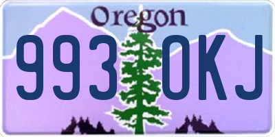 OR license plate 993OKJ