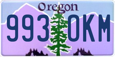 OR license plate 993OKM