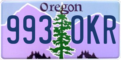 OR license plate 993OKR