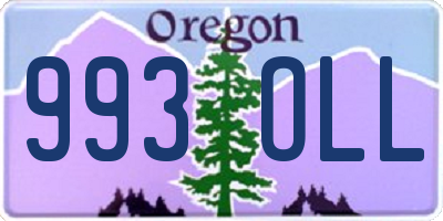 OR license plate 993OLL