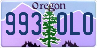 OR license plate 993OLO