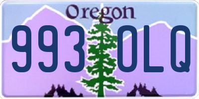 OR license plate 993OLQ