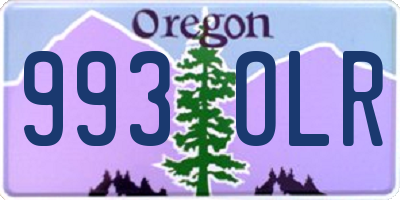 OR license plate 993OLR