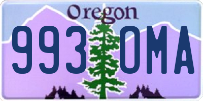 OR license plate 993OMA