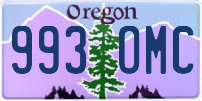 OR license plate 993OMC