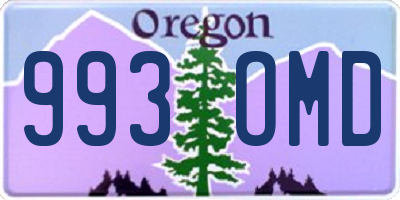 OR license plate 993OMD