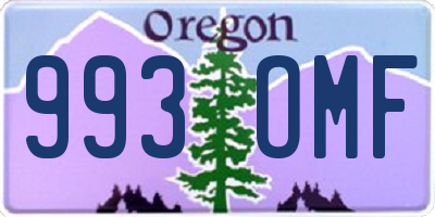 OR license plate 993OMF