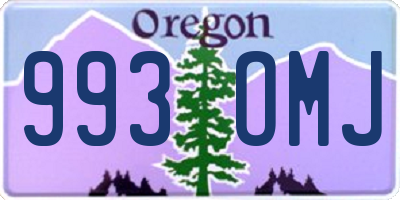 OR license plate 993OMJ