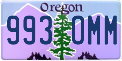 OR license plate 993OMM