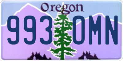 OR license plate 993OMN