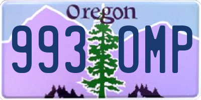 OR license plate 993OMP