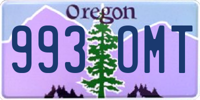 OR license plate 993OMT