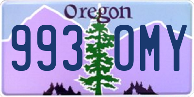 OR license plate 993OMY