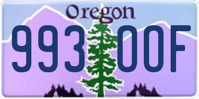 OR license plate 993OOF