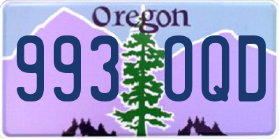 OR license plate 993OQD