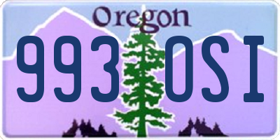 OR license plate 993OSI