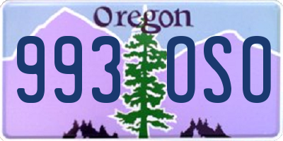 OR license plate 993OSO
