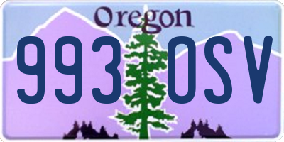 OR license plate 993OSV