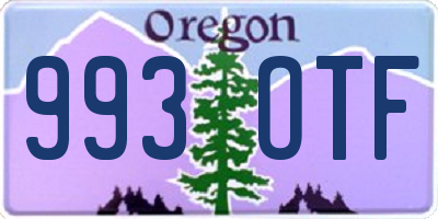 OR license plate 993OTF