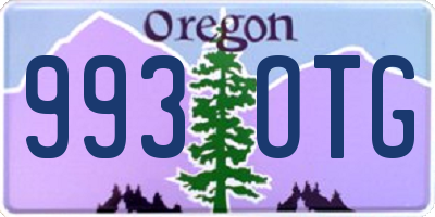 OR license plate 993OTG