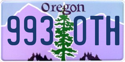 OR license plate 993OTH