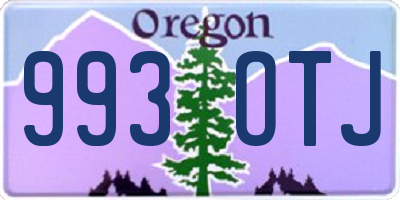OR license plate 993OTJ