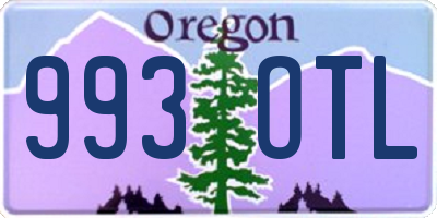 OR license plate 993OTL