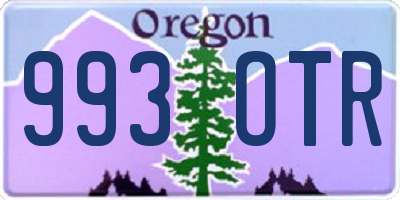 OR license plate 993OTR