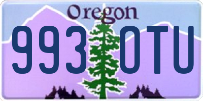 OR license plate 993OTU