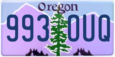 OR license plate 993OUQ