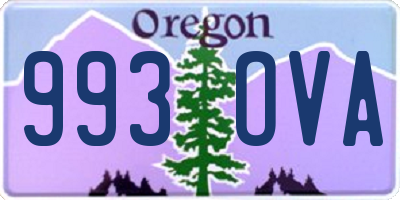 OR license plate 993OVA