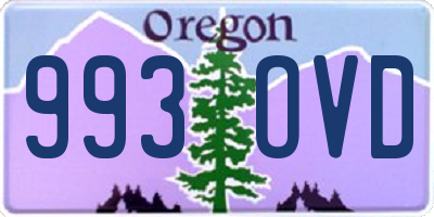 OR license plate 993OVD