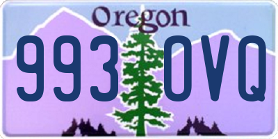 OR license plate 993OVQ