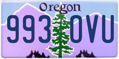 OR license plate 993OVU