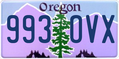 OR license plate 993OVX