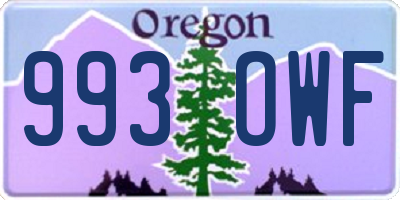 OR license plate 993OWF