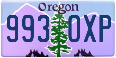OR license plate 993OXP