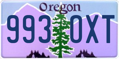 OR license plate 993OXT