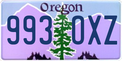 OR license plate 993OXZ