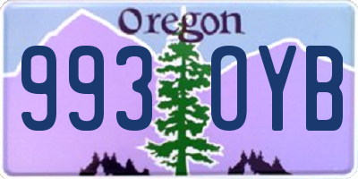 OR license plate 993OYB