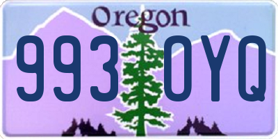 OR license plate 993OYQ